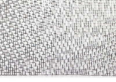 MeshArt Reflect Silver - Architectural mesh made of stainless steel – with fine, drilled flat wires – light, filigree, glittering