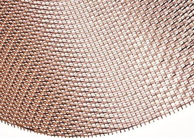 MeshArt Snake Bronze -Snake-skin bronze architectural fabric – with flat, smooth wires