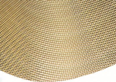 MeshArt Snake Gold - Snake-skin brass architectural fabric – with flat, smooth wires smooth, shiny, noble