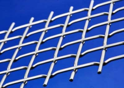 MeshArt SquareLine 12 - Stainless steel wire architectural mesh - with square mesh - straight, open